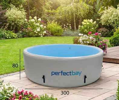 basen 80x300 w ogrodzie