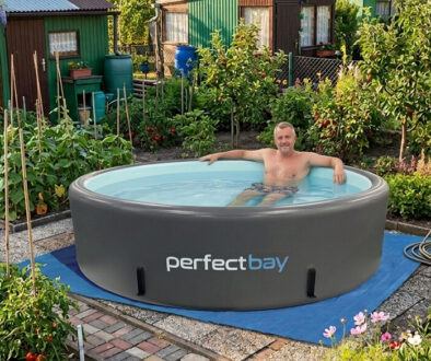 basen drop stitch na działkę rod