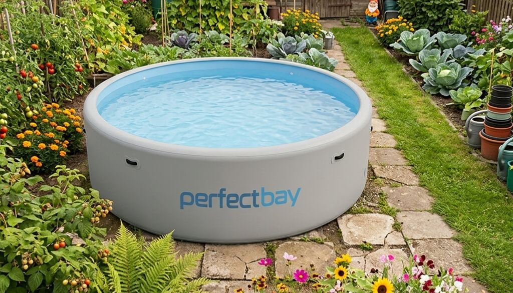 basen na działce ROD