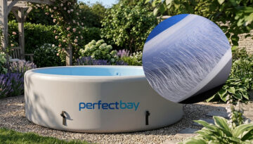 basen w technologii drop-stitch - przekrój materiału