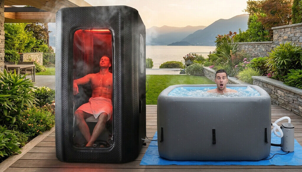 Cold plunge i sauna