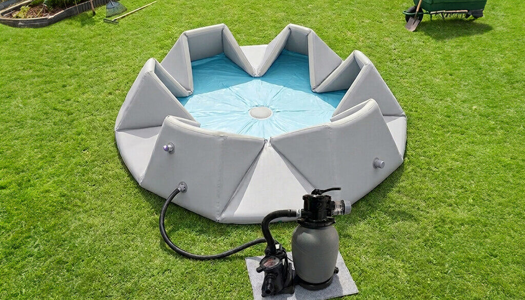 montaż dmuchanego basenu